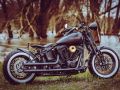 Thunderbike Harley Davidson Softail Black Widdow Shooting Custombike Foto Ben Ott 1